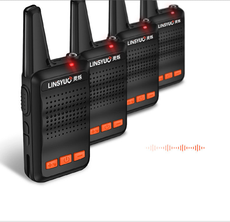 Mini Portable Two Way Radio Walkie Talkie Device