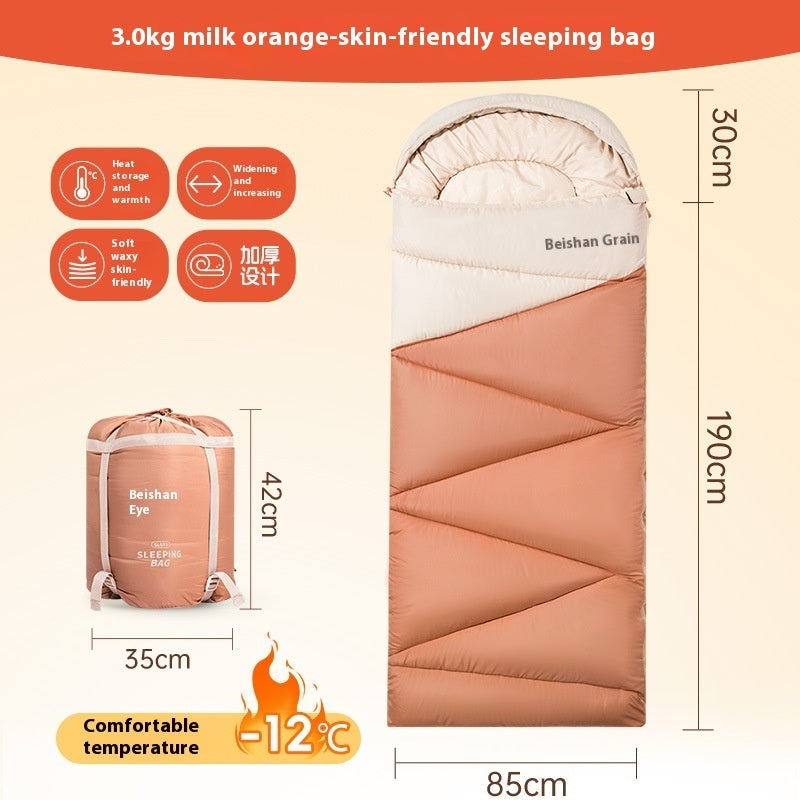 Thickened Warm Outdoor Camping Sleeping Bag
