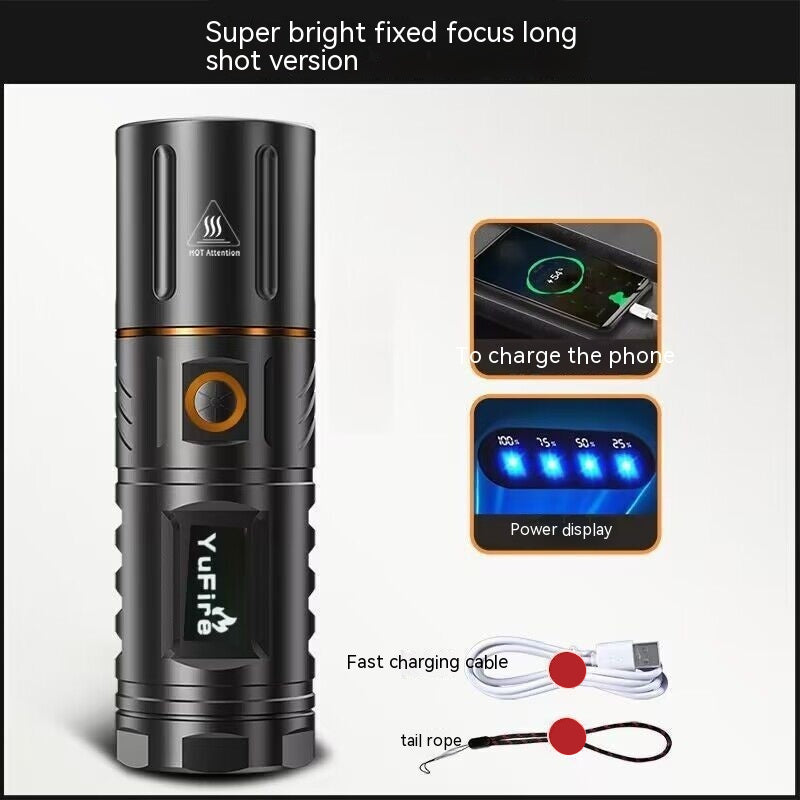 Long-Range Rechargeable Outdoor Spotlight
