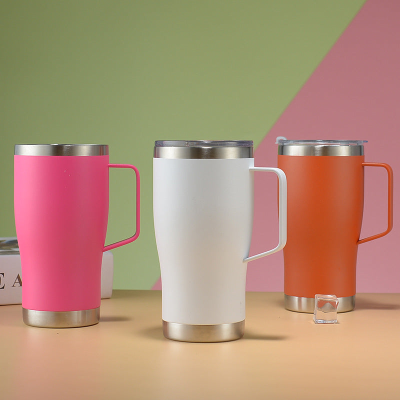 Double-walled Insulated Mug With A Handle