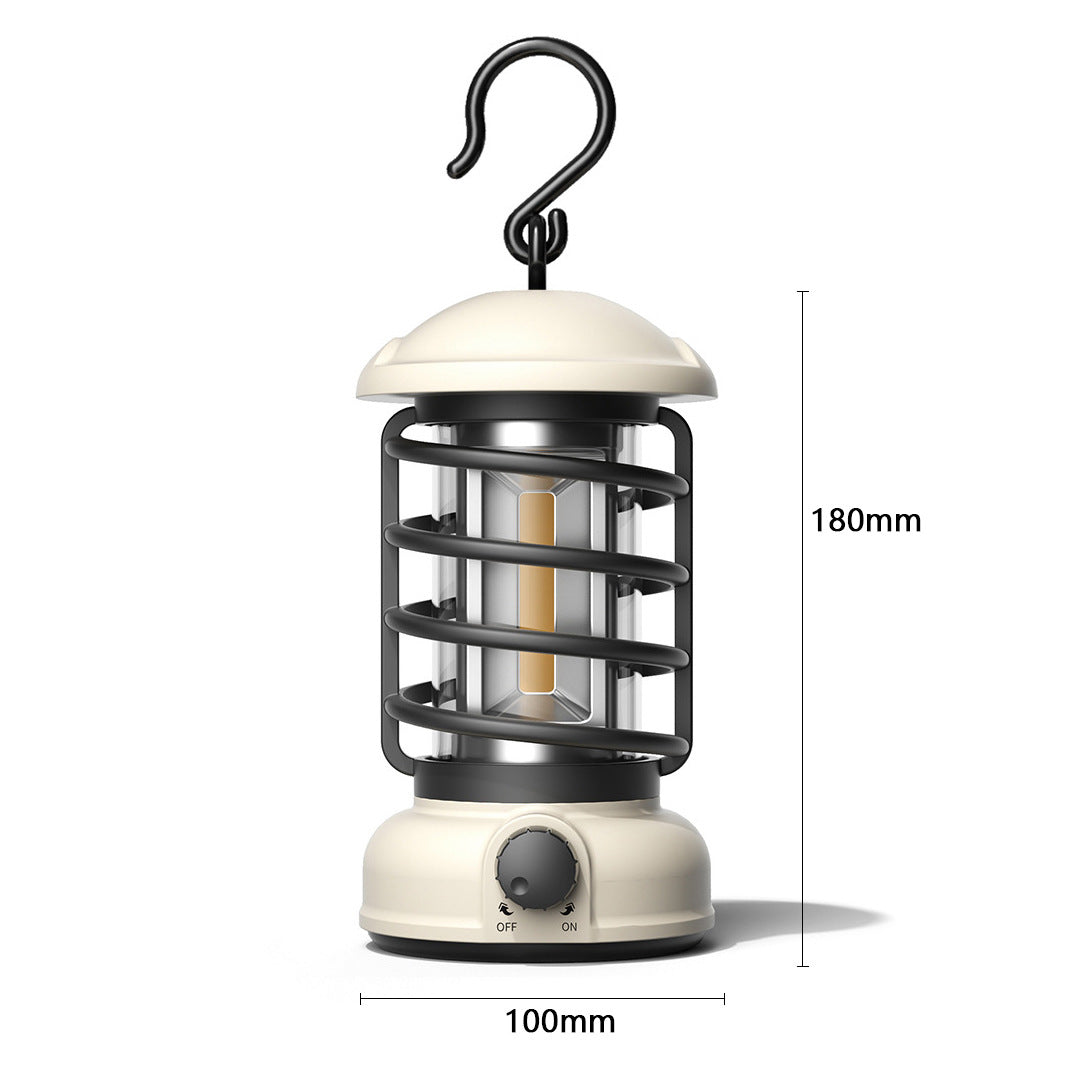 COB Portable Retro Outdoor Camping Lantern