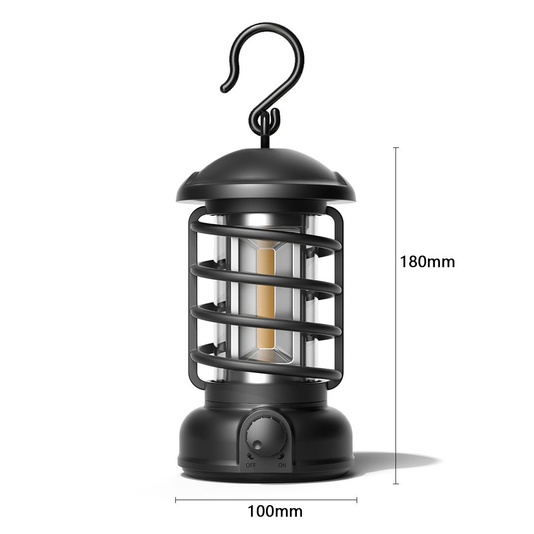 COB Portable Retro Outdoor Camping Lantern
