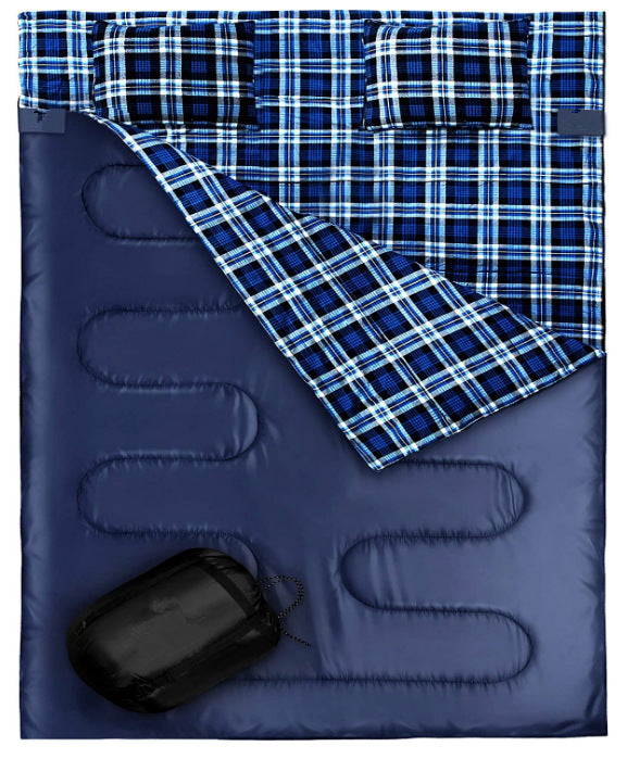 Thickened Flannel Outdoor Camping Sleeping Bag