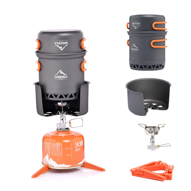 Widesea Outdoor Heat-Collecting Camping Cookware Set