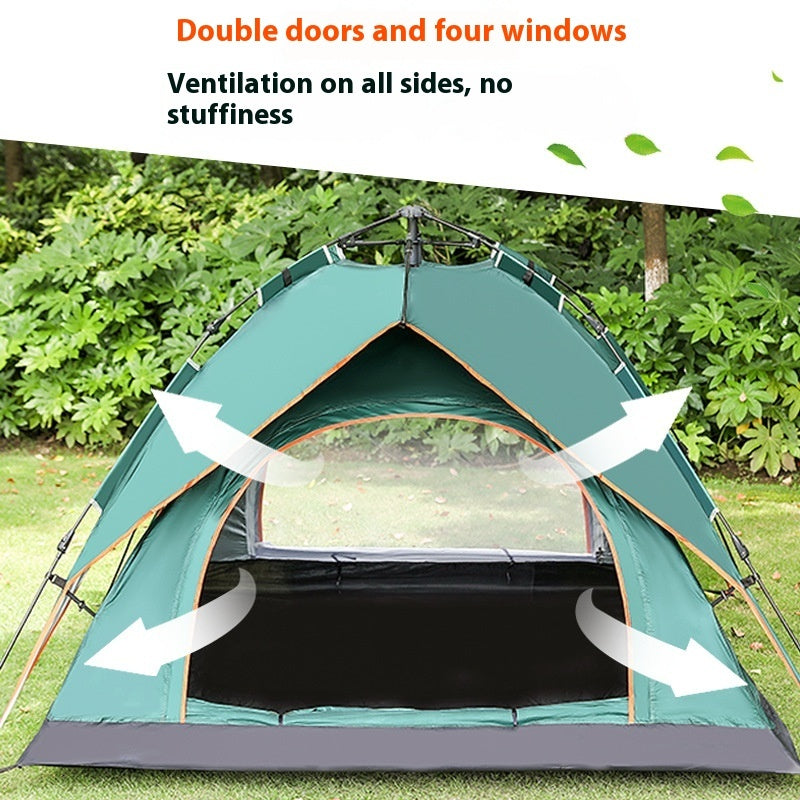 Double-Layer 3-4 Person Oxford Camping Tent