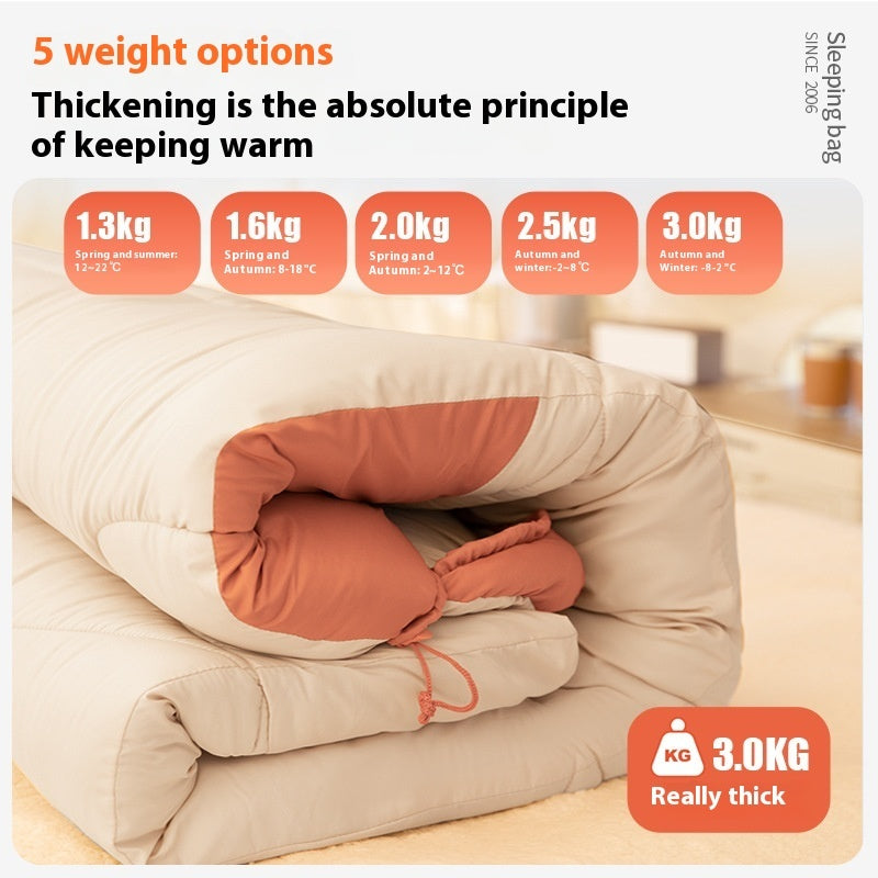 Thickened Warm Outdoor Camping Sleeping Bag