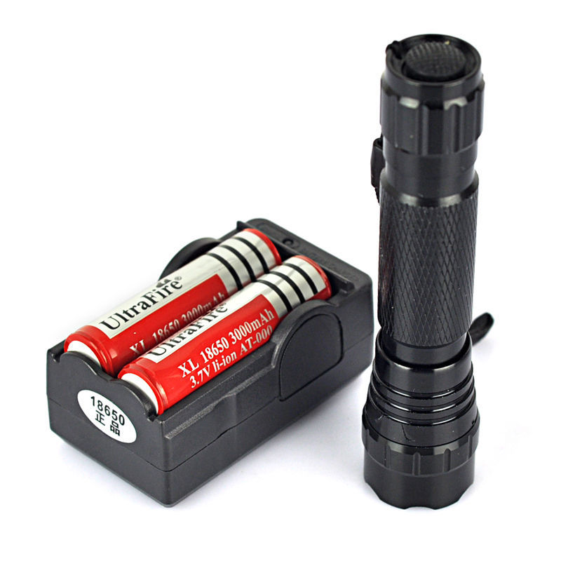 High-Power LED Rechargeable Long-Range Flashlight