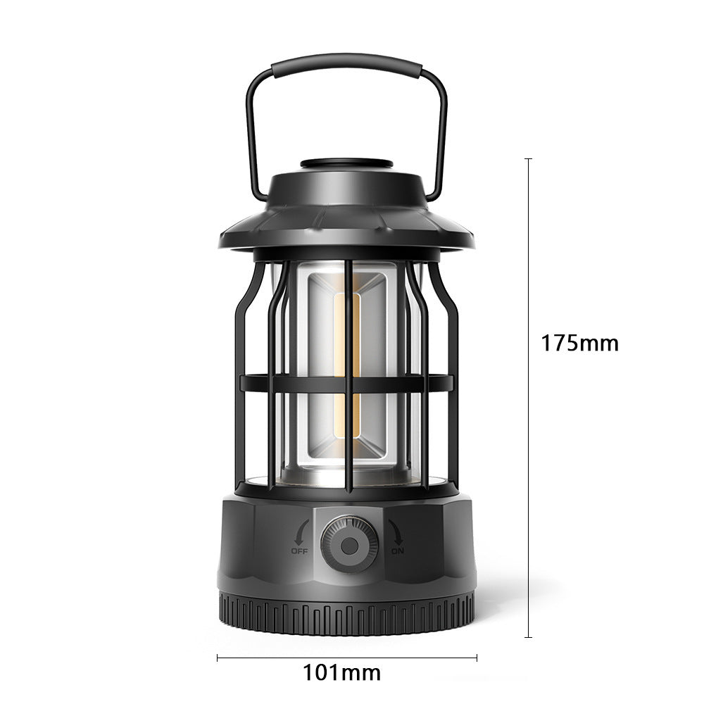 COB Portable Retro Outdoor Camping Lantern