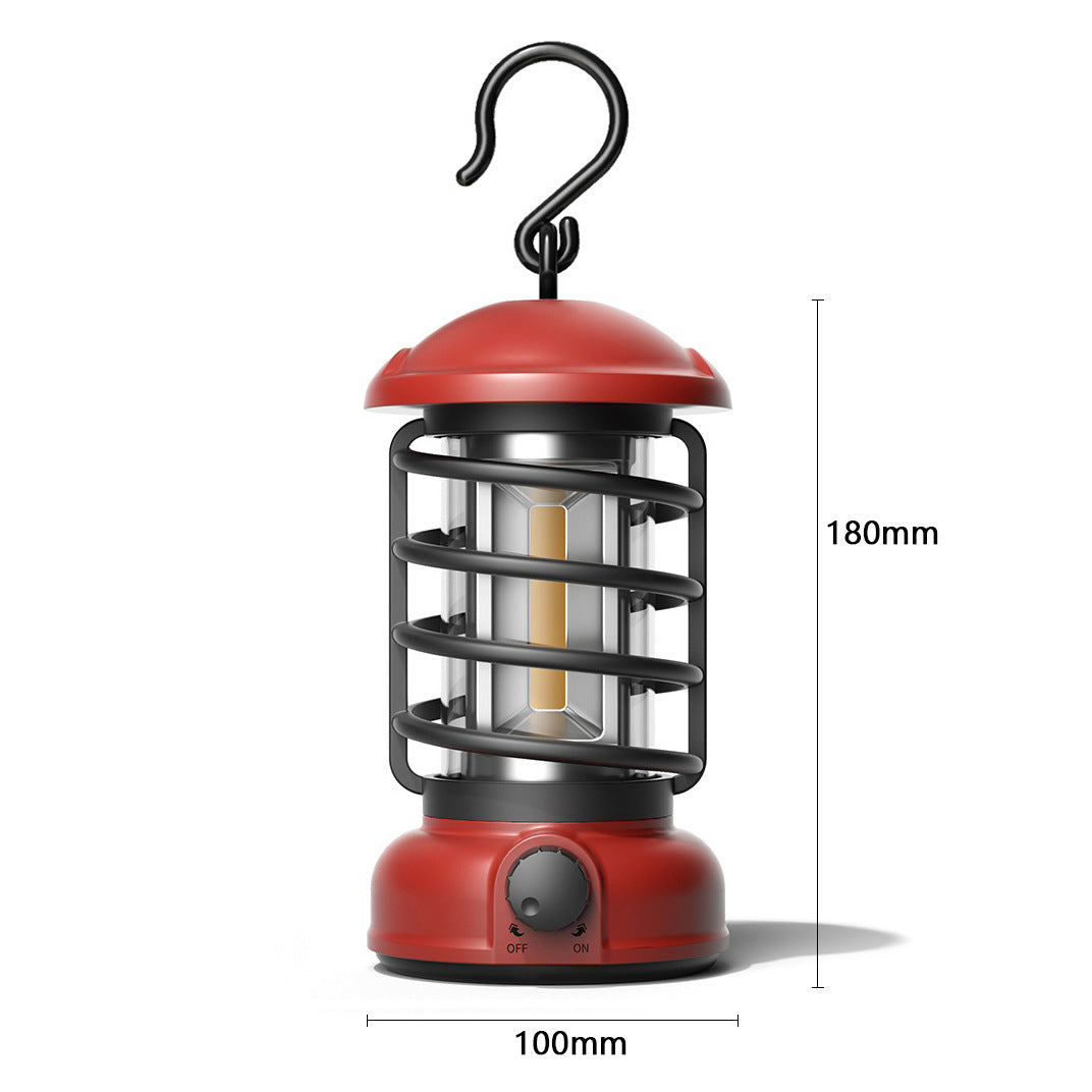 COB Portable Retro Outdoor Camping Lantern