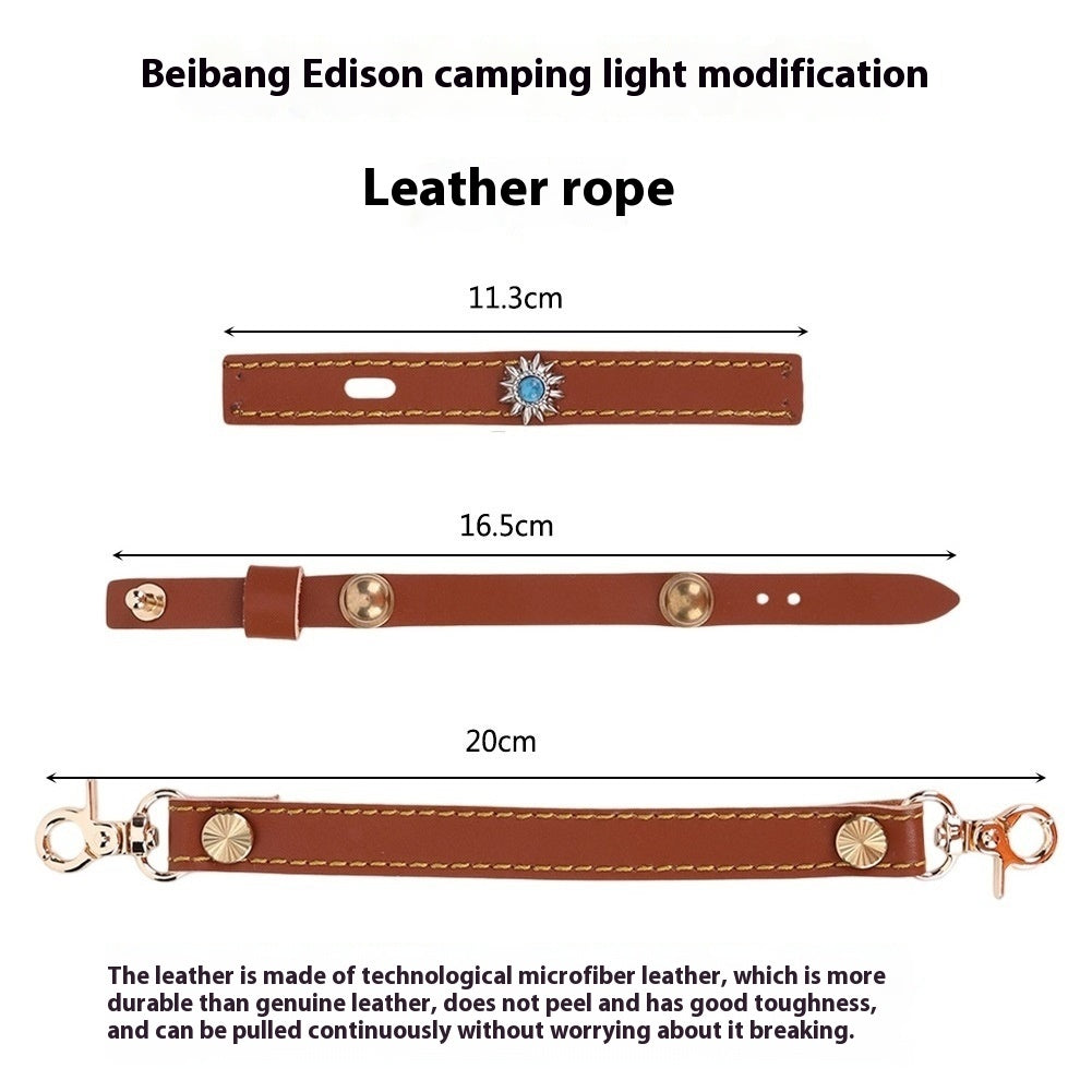 Beibang Edison 3-Piece Camping Lantern Set with Leather Rope