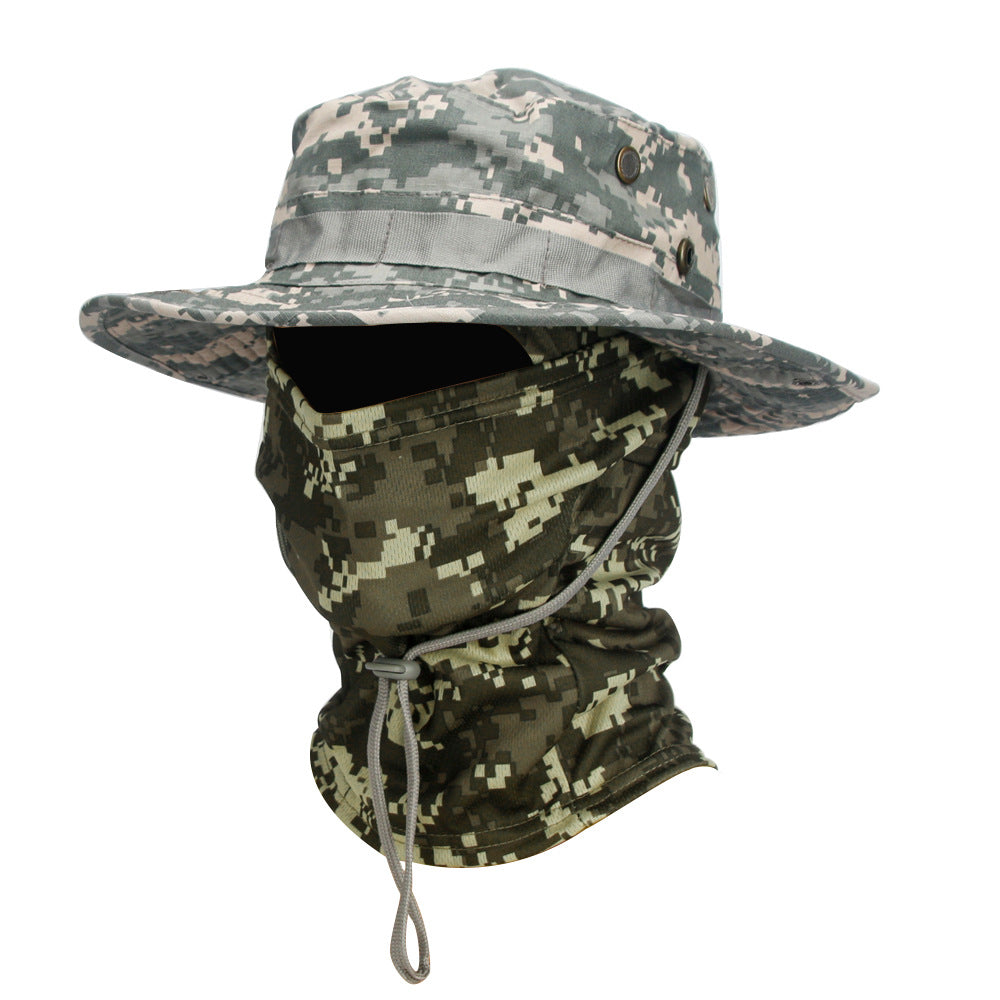Camouflage Boonie Hat Breathable Sun Protection Outdoor Summer Cap