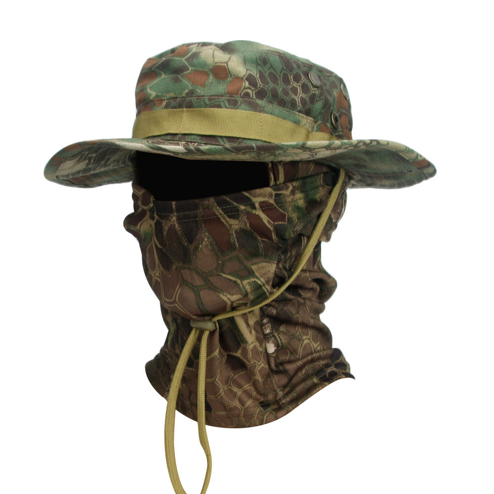 Camouflage Boonie Hat Breathable Sun Protection Outdoor Summer Cap