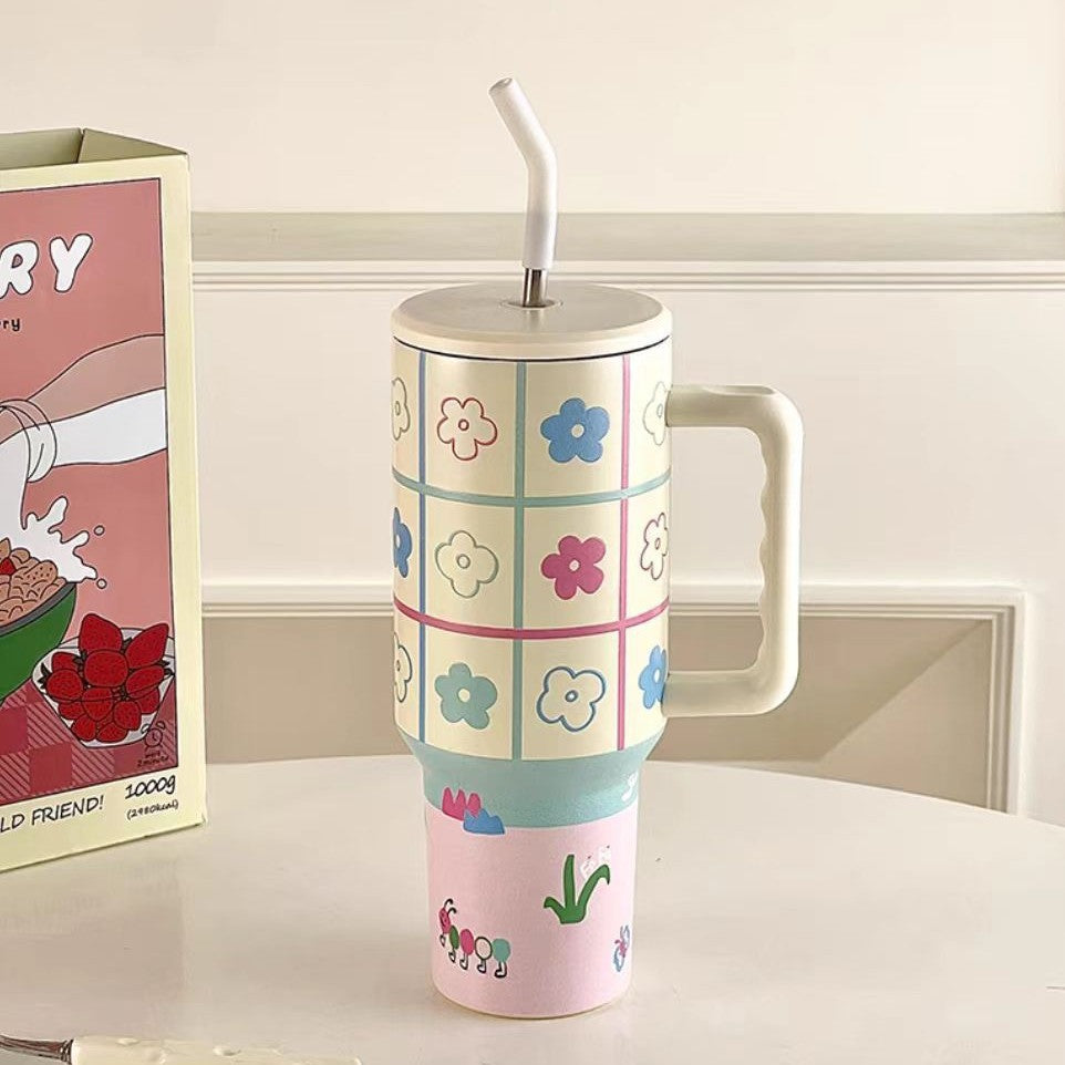 Ton Large Ice Cup Straw Insulated Mug