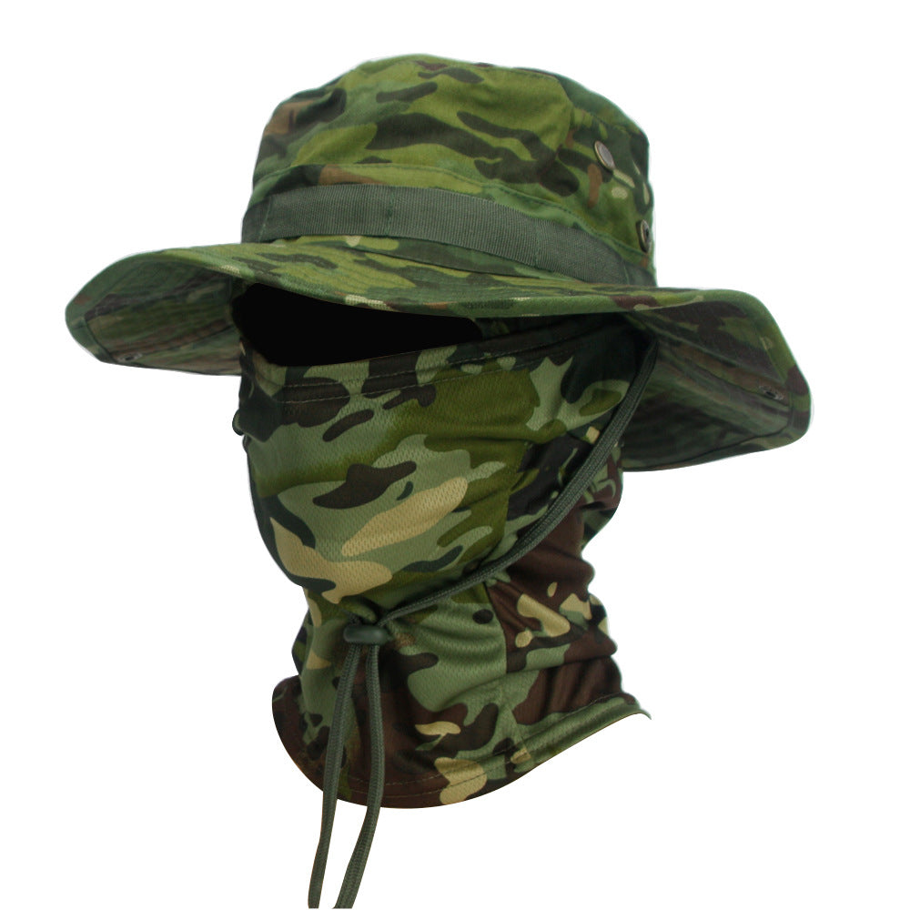 Camouflage Boonie Hat Breathable Sun Protection Outdoor Summer Cap