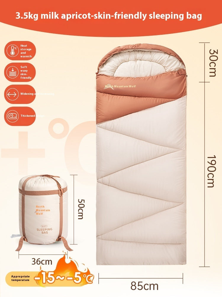 Thickened Warm Outdoor Camping Sleeping Bag