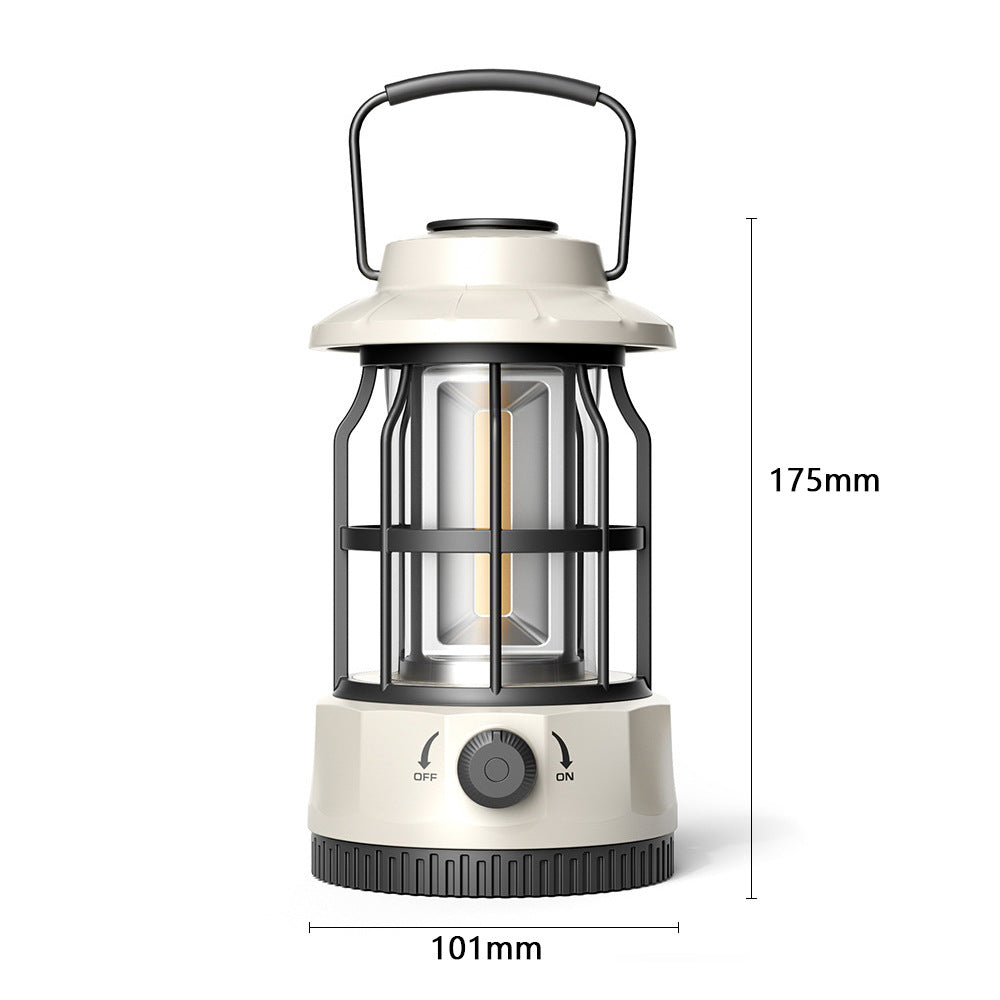 COB Portable Retro Outdoor Camping Lantern