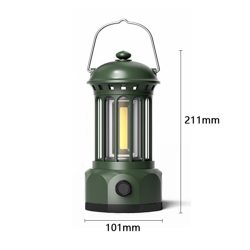 COB Portable Retro Outdoor Camping Lantern