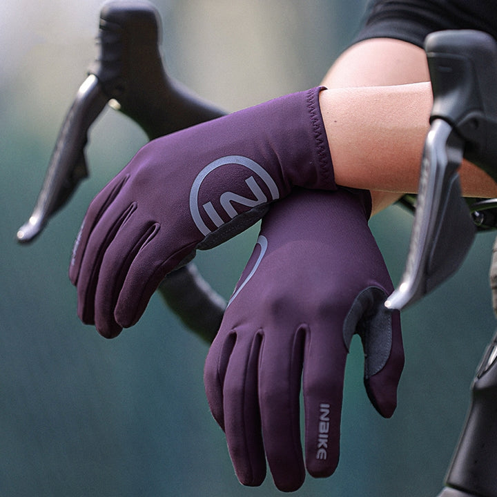 Fleece-Lined Full-Finger Riding Gloves with Touchscreen