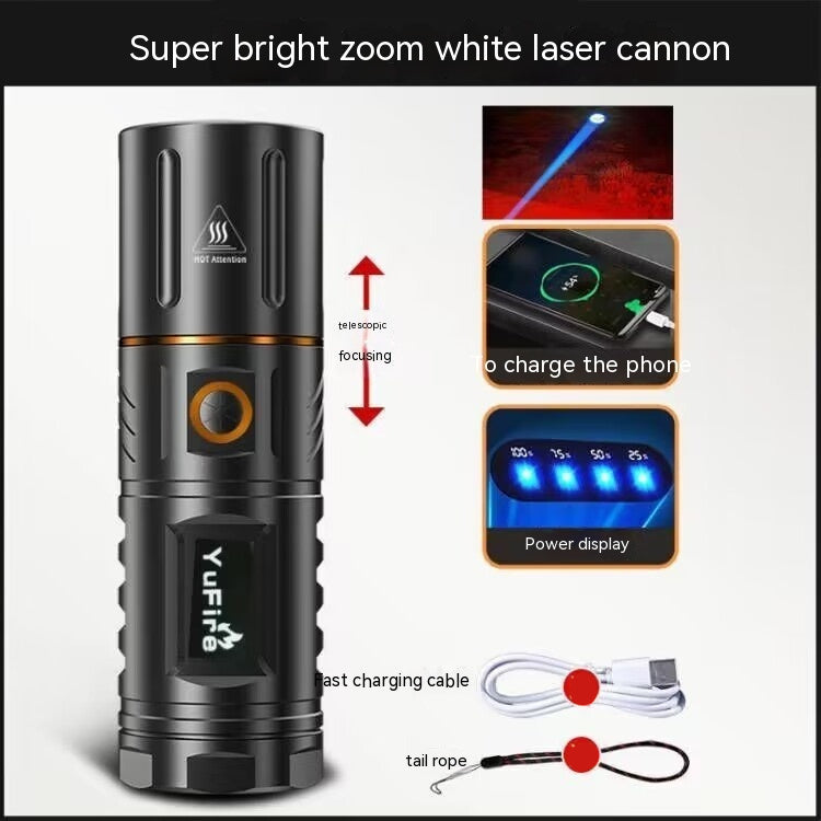 Long-Range Rechargeable Outdoor Spotlight