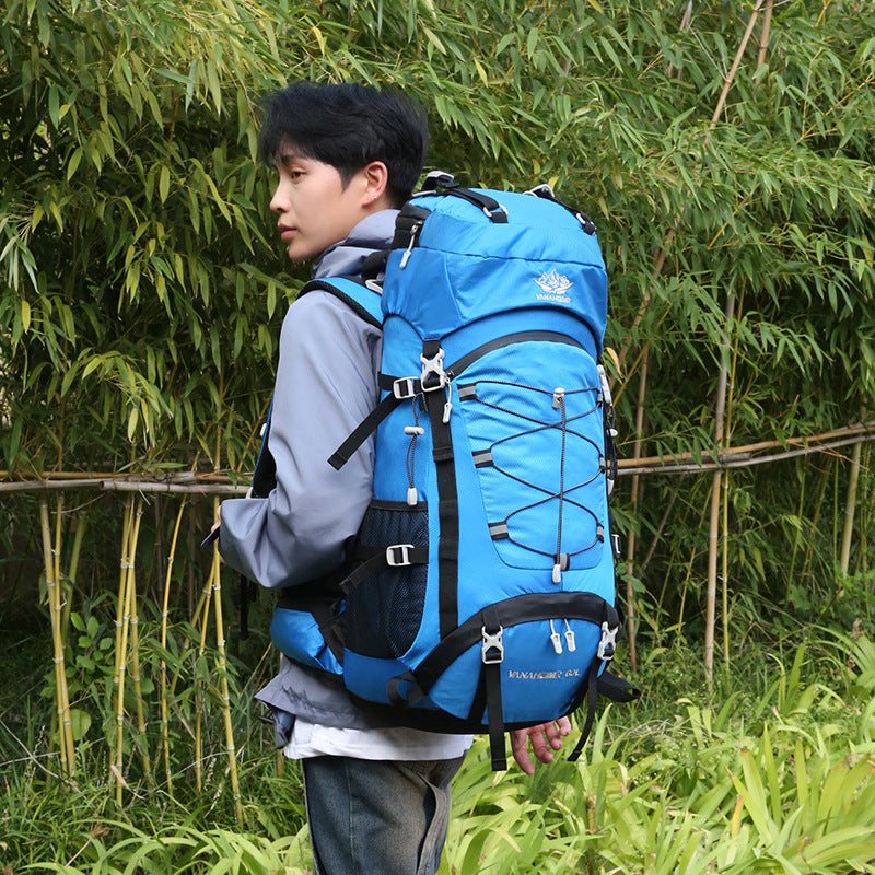 60L Large-Capacity Outdoor Hiking Backpack