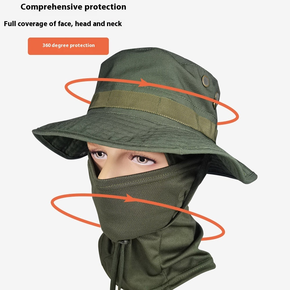 Camouflage Boonie Hat Breathable Sun Protection Outdoor Summer Cap