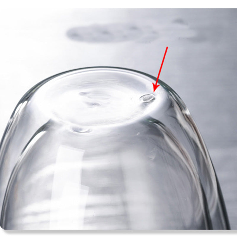 Double Layer Insulated Glass Cup Set Transparent Drinkware