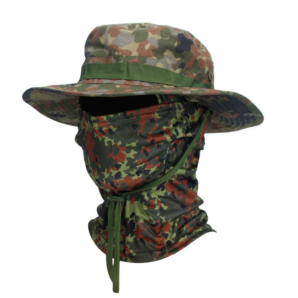 Camouflage Boonie Hat Breathable Sun Protection Outdoor Summer Cap