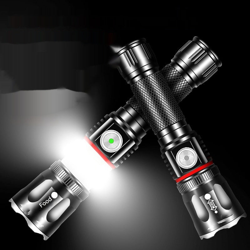 Telescopic T6 High-Power Outdoor Flashlight