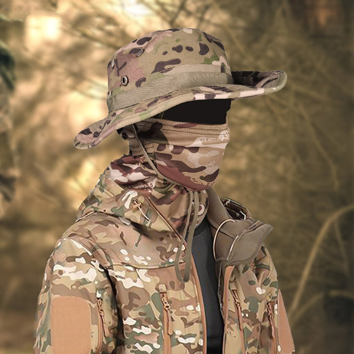 Camouflage Boonie Hat Breathable Sun Protection Outdoor Summer Cap
