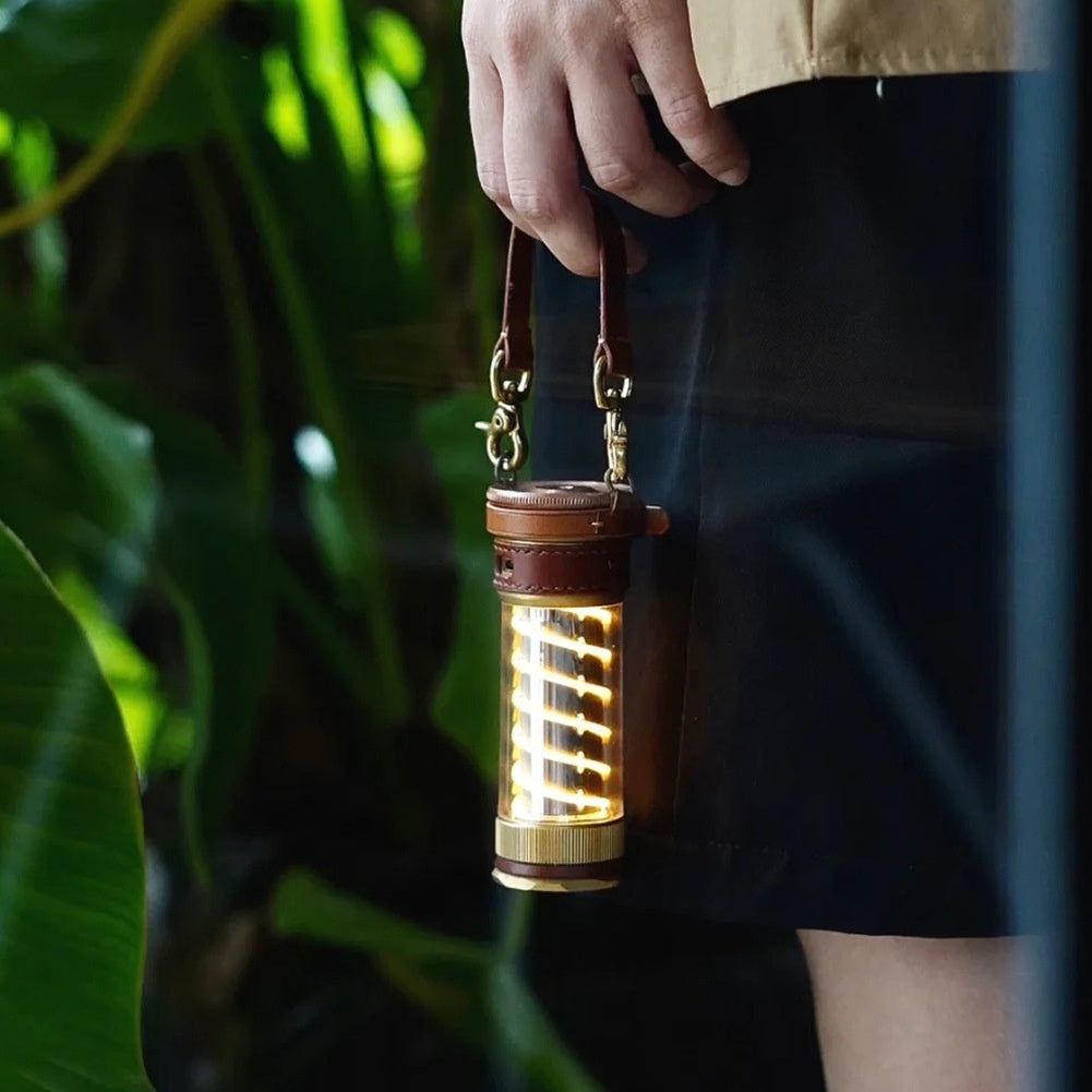 Beibang Edison 3-Piece Camping Lantern Set with Leather Rope